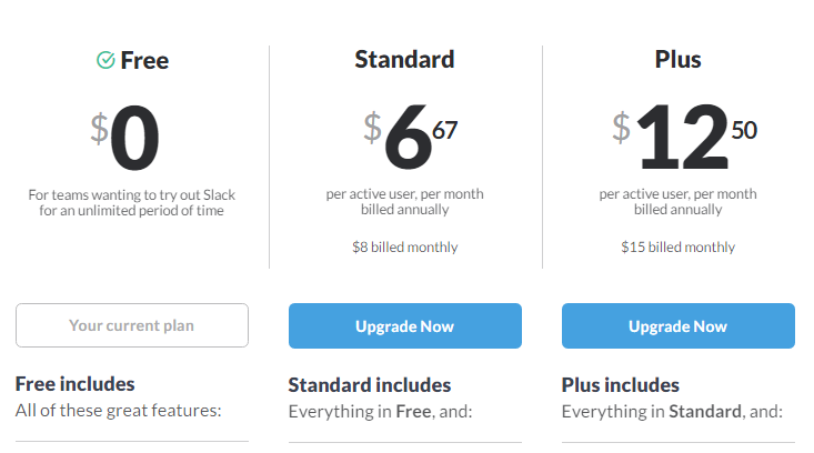 Pricing Models: pay per user model